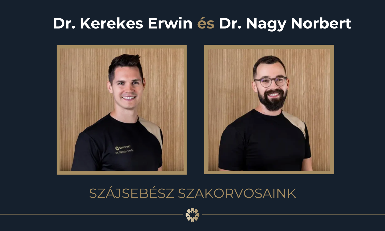 Szájsebész szakorvosok.
